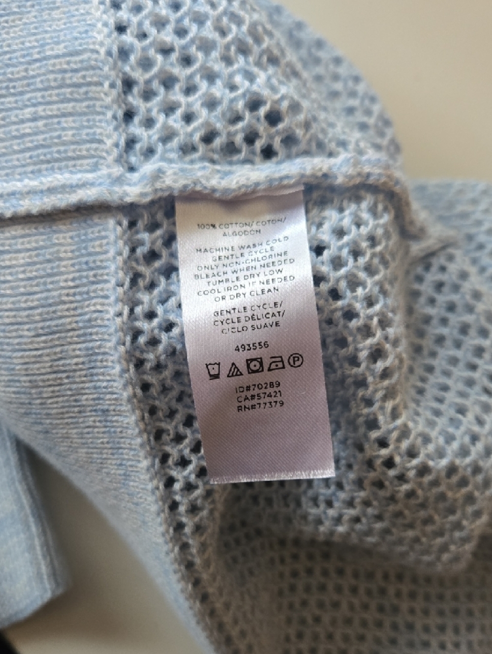 Ann Taylor Factory Light Blue Open-Knit Cardigan - Picture 5 of 5